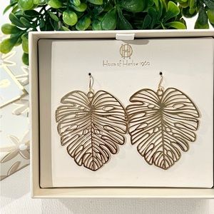 House of Harlow 1960 Banana Leaf Earrings